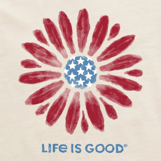 Life Is Good : Women's Americana Daisy Crusher-LITE Tee - Life Is Good : Women's Americana Daisy Crusher-LITE Tee