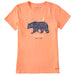 Life Is Good : Women's Floral Mama Bear Crusher Tee - Life Is Good : Women's Floral Mama Bear Crusher Tee