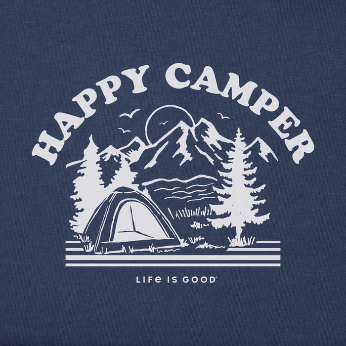 Life Is Good : Women's Happy Camper Long Sleeve Crusher Tee - Life Is Good : Women's Happy Camper Long Sleeve Crusher Tee