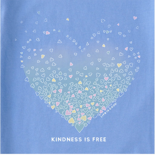 Life Is Good : Women's Kindness is Free Evaporating Heart Short Sleeve Tee - Life Is Good : Women's Kindness is Free Evaporating Heart Short Sleeve Tee