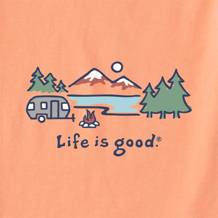 Life Is Good : Women's Lakeside Campsite Crusher Vee - Life Is Good : Women's Lakeside Campsite Crusher Vee