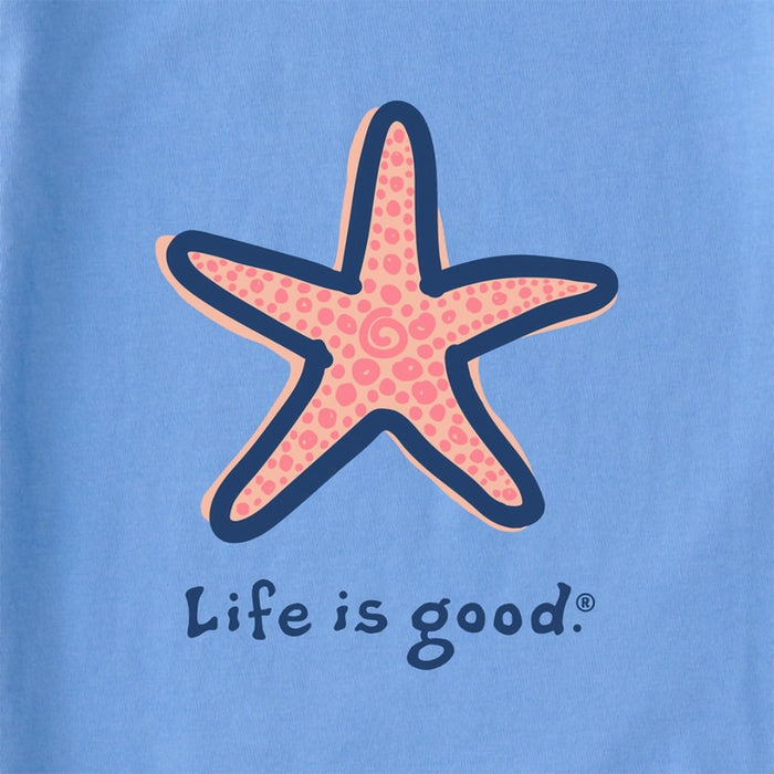 Life Is Good : Women's Little Starfish Long Sleeve Crusher-LITE Vee - Life Is Good : Women's Little Starfish Long Sleeve Crusher-LITE Vee