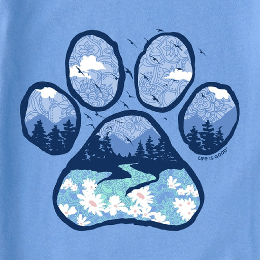 Life Is Good : Women's Paw Landscape Crusher Tee -