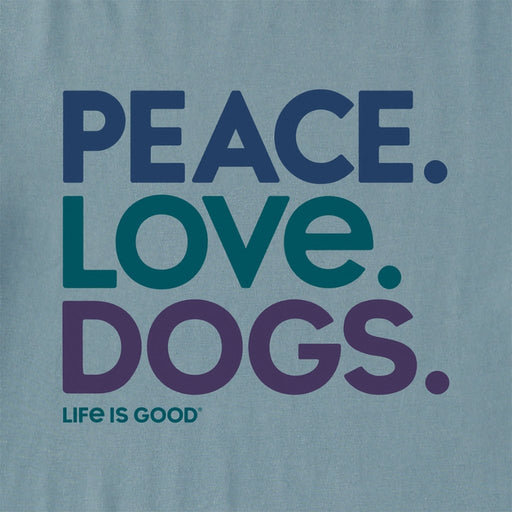 Life Is Good : Women's Peace Love Dogs Crusher Vee - Life Is Good : Women's Peace Love Dogs Crusher Vee