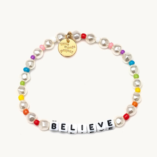 Little Words Project : Believe- Pearl Bracelet - Little Words Project : Believe- Pearl Bracelet