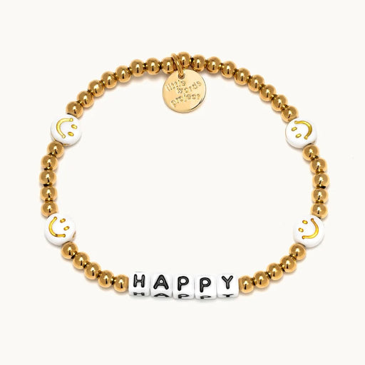 Little Words Project : Happy- Waterproof Gold Bracelet - Little Words Project : Happy- Waterproof Gold Bracelet