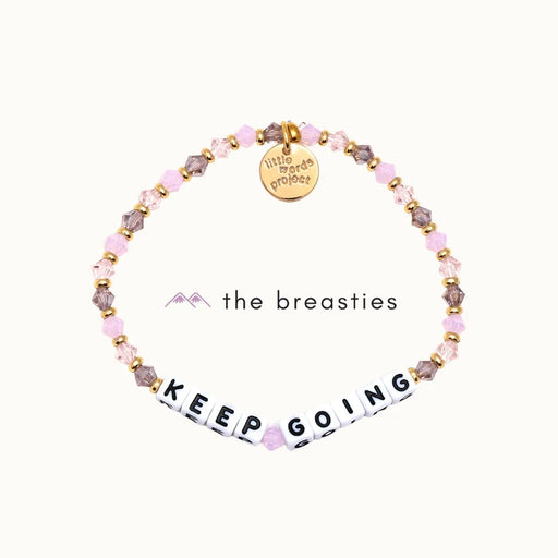 Little Words Project : Keep Going- Breast Cancer Bracelet - Little Words Project : Keep Going- Breast Cancer Bracelet