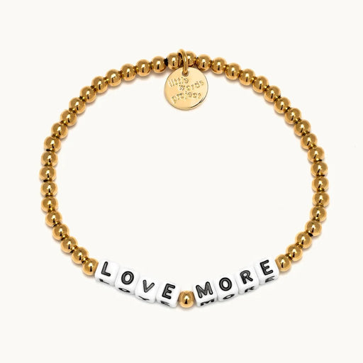 Little Words Project : Love More- Waterproof Gold Bracelet - Little Words Project : Love More- Waterproof Gold Bracelet