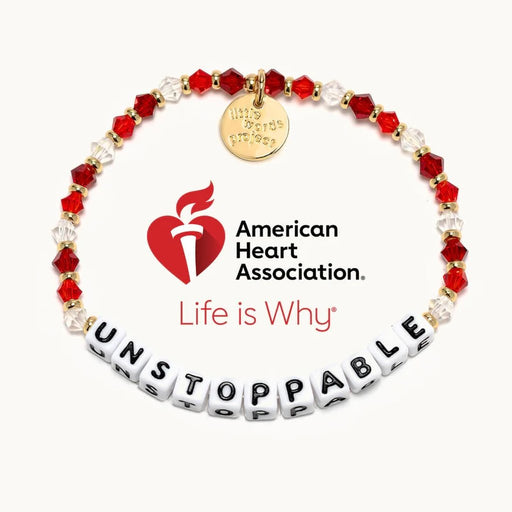 Little Words Project : Unstoppable- American Heart Association Bracelet - Little Words Project : Unstoppable- American Heart Association Bracelet