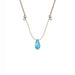 &Livy : Hyevibe Crystal Silk Slider Necklace in Aqua - &Livy : Hyevibe Crystal Silk Slider Necklace in Aqua