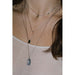 &Livy : Hyevibe Crystal Silk Slider Necklace in Jet - &Livy : Hyevibe Crystal Silk Slider Necklace in Jet