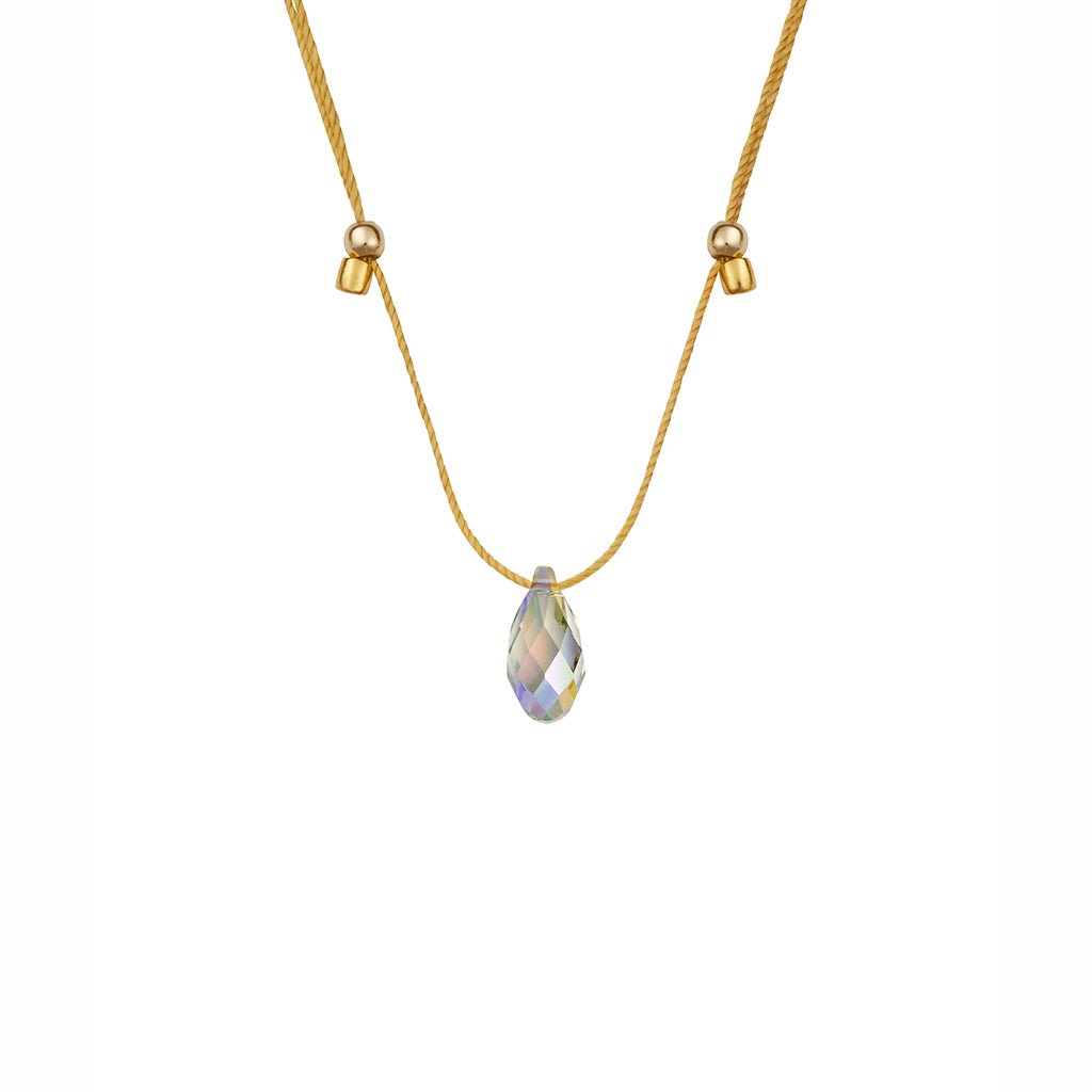 &Livy : Hyevibe Crystal Silk Slider Necklace in Paradise - Annies Hallmark  and Gretchens Hallmark