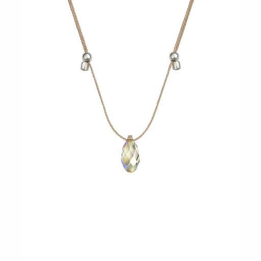 &Livy : Hyevibe Crystal Silk Slider Necklace in Paradise - &Livy : Hyevibe Crystal Silk Slider Necklace in Paradise