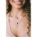 &Livy : Hyevibe Crystal Silk Slider Necklace in Smoked Amber - &Livy : Hyevibe Crystal Silk Slider Necklace in Smoked Amber