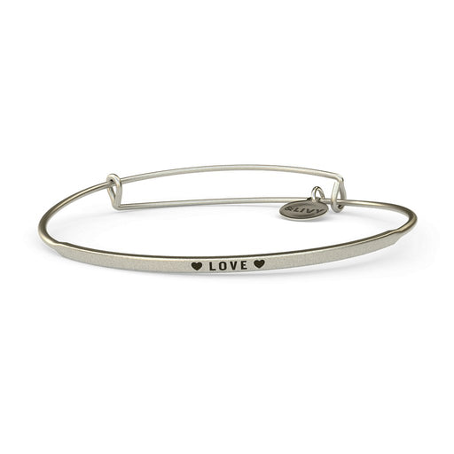 &Livy : Posy Wire Bracelet - Heart With Love Heart - &Livy : Posy Wire Bracelet - Heart With Love Heart