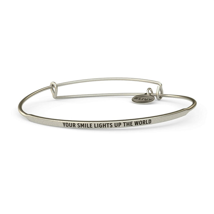 &Livy : Posy Wire Bracelet - Your Smile Lights Up The World - &Livy : Posy Wire Bracelet - Your Smile Lights Up The World