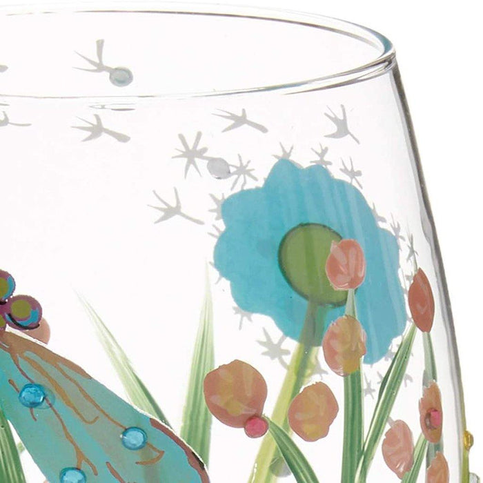 Disney Lilo & Stitch Flowers 20oz Teardrop Glass