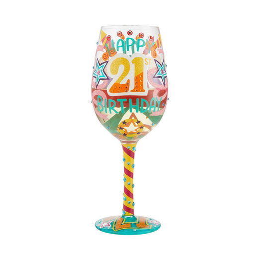 Lolita : Wine Glass - Happy 21st Birthday -