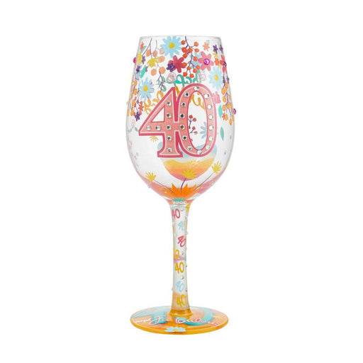 Lolita : Wine Glass - Happy 40th Birthday -