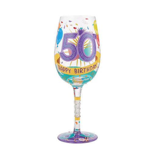 Lolita : Wine Glass Happy 50th Birthday -