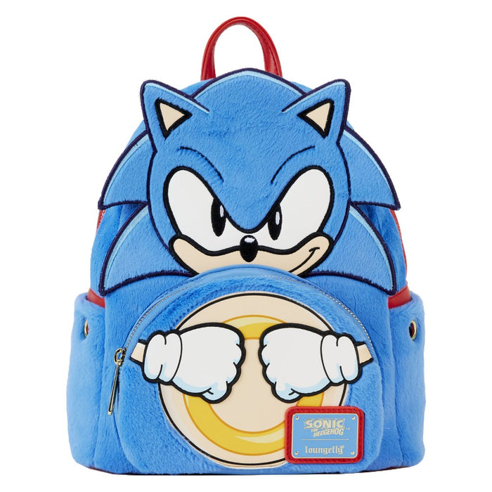 Loungefly : Sonic the Hedgehog Classic Cosplay Plush Mini Backpack - Loungefly : Sonic the Hedgehog Classic Cosplay Plush Mini Backpack