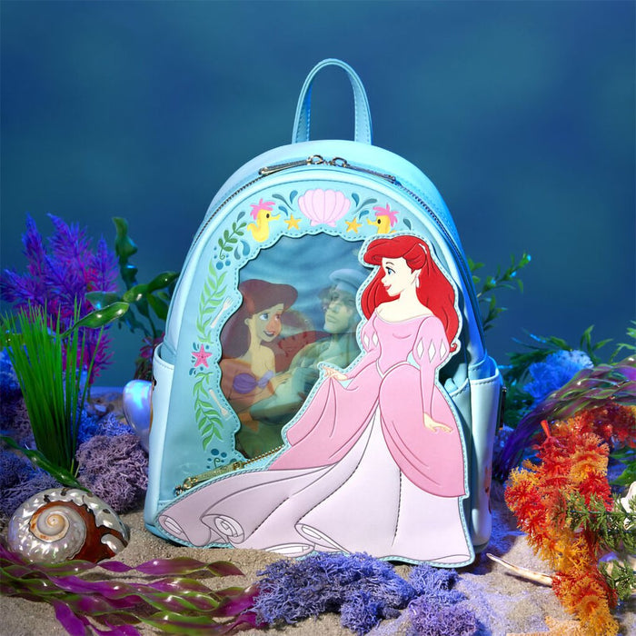 Loungefly : The Little Mermaid Princess Series Lenticular Mini Backpack - Loungefly : The Little Mermaid Princess Series Lenticular Mini Backpack