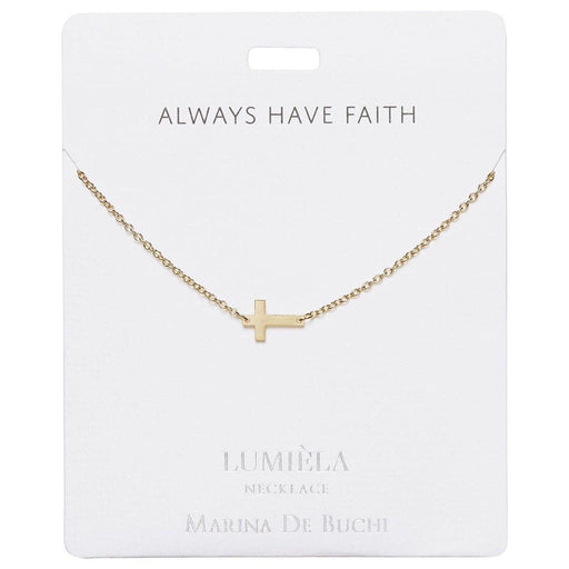 Lumiela Necklace: "always have faith" - Cross - Lumiela Necklace: "always have faith" - Cross