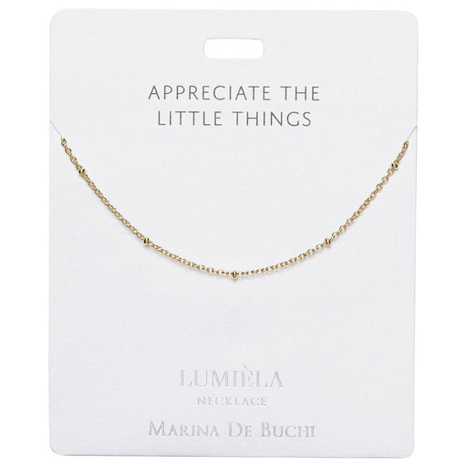 Lumiela Necklace: "appreciate the little things" -Dew Beads - Lumiela Necklace: "appreciate the little things" -Dew Beads