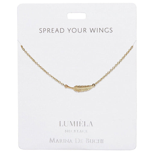 Lumiela Necklace: "appreciate the little things" -Feather - Lumiela Necklace: "appreciate the little things" -Feather
