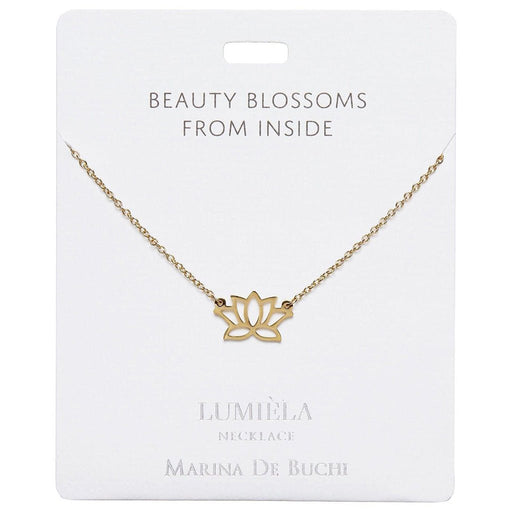 Lumiela Necklace: "beauty blossoms from inside" -Lotus - Lumiela Necklace: "beauty blossoms from inside" -Lotus
