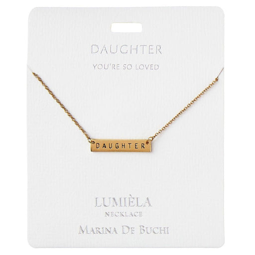 Lumiela Necklace: " daughter you're so loved " -Daughter - Lumiela Necklace: " daughter you're so loved " -Daughter