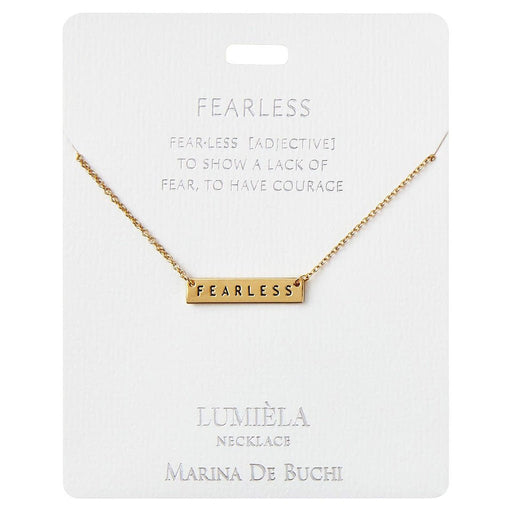 Lumiela Necklace: "fearless to show lack of fear, to have courage " - Fearless - Lumiela Necklace: "fearless to show lack of fear, to have courage " - Fearless