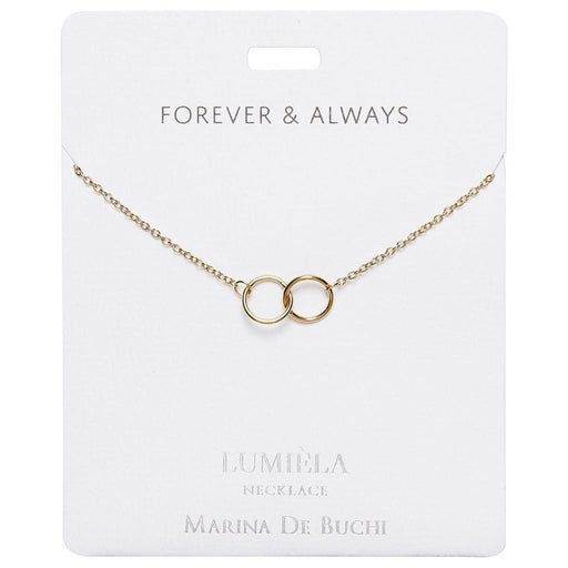 Lumiela Necklace: "forever and always " - Linking Rings - Lumiela Necklace: "forever and always " - Linking Rings