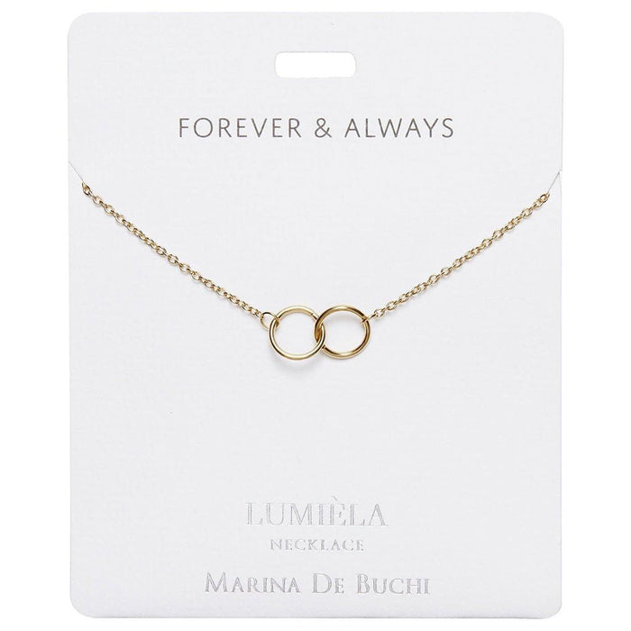 Lumiela Necklace: "forever and always " - Linking Rings - Lumiela Necklace: "forever and always " - Linking Rings