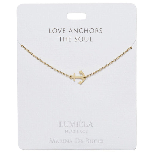 Lumiela Necklace: "love anchors the soul" - Anchor - Lumiela Necklace: "love anchors the soul" - Anchor