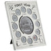 Malden : 1-3.5x4 Baby's First Year Collage Picture Frame - Silver -