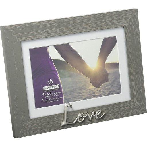 Malden : 4 x 6 "Love" Expressions Picture Frame -