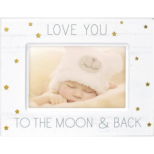 Malden : 4" X 6" "Love You To" Wood With Gold Foil Accents Picture Frame - White -