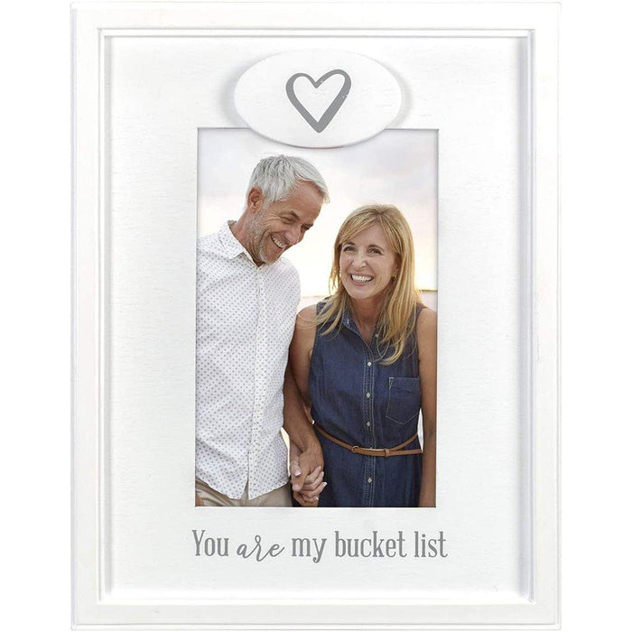 Malden : 4" X 6" "You are My Bucket List" Picture frame - White -