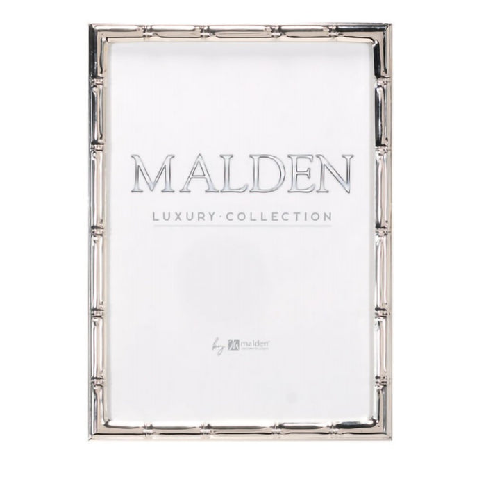 Malden : 4X6 Bamboo Silver Metal Frame - Malden : 4X6 Bamboo Silver Metal Frame