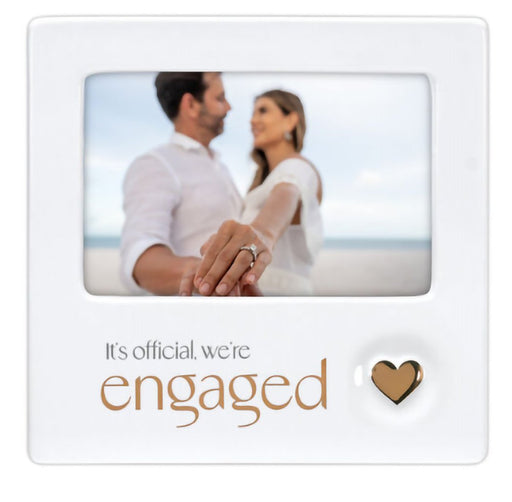 Malden : 4x6 Engagement Ceramic Picture Frame - Malden : 4x6 Engagement Ceramic Picture Frame