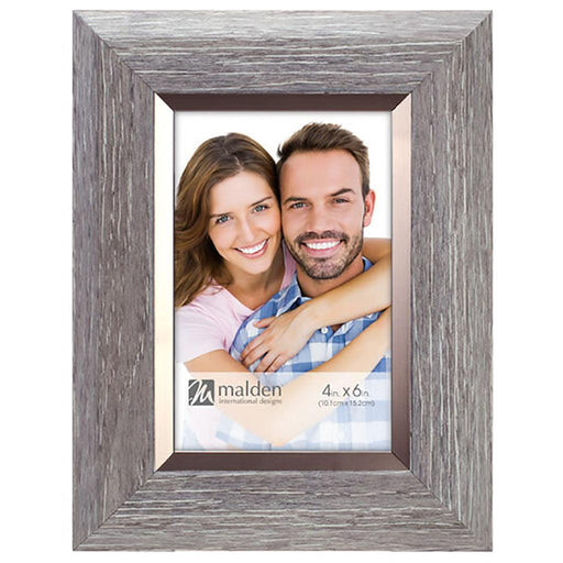 Malden : 8X10 Gray with Pewter Frame -