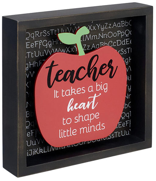Malden : Teacher Apple 6X6 Sign -