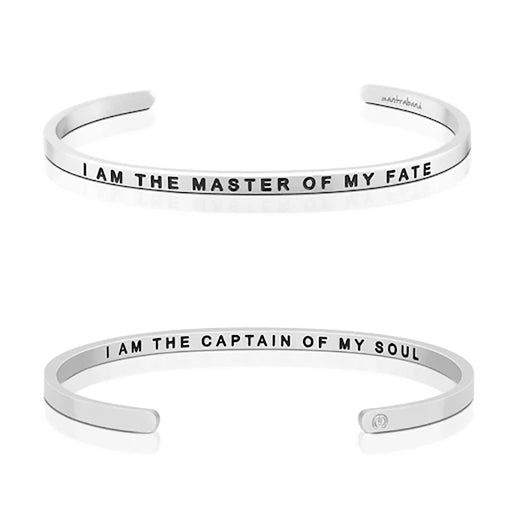MantraBand : I Am the Master of My Fate, I Am the Captain of My Soul Things Bracelet -