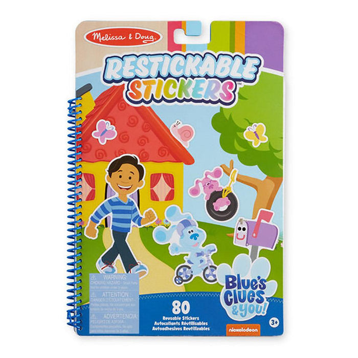 Melissa & Doug : Blue's Clues & You! Restickable Stickers Pad - Places Blue Loves -