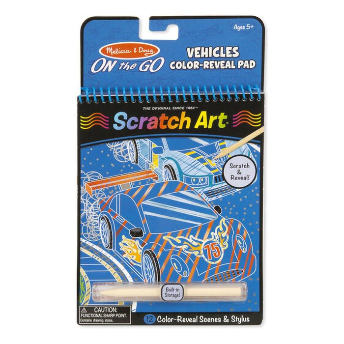 Melissa & Doug : On the Go Scratch Art Color Reveal Pad - Vehicles - Melissa & Doug : On the Go Scratch Art Color Reveal Pad - Vehicles - Annies Hallmark and Gretchens Hallmark, Sister Stores