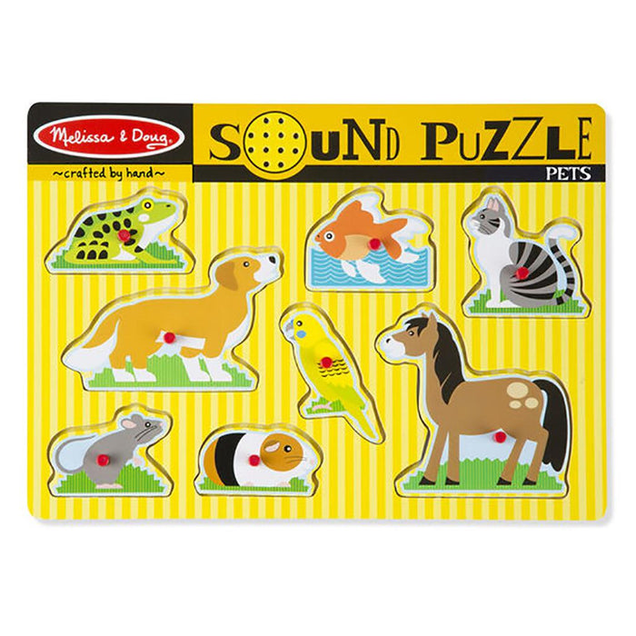 Melissa & Doug : Pets Sound Puzzle - 8 Pieces -