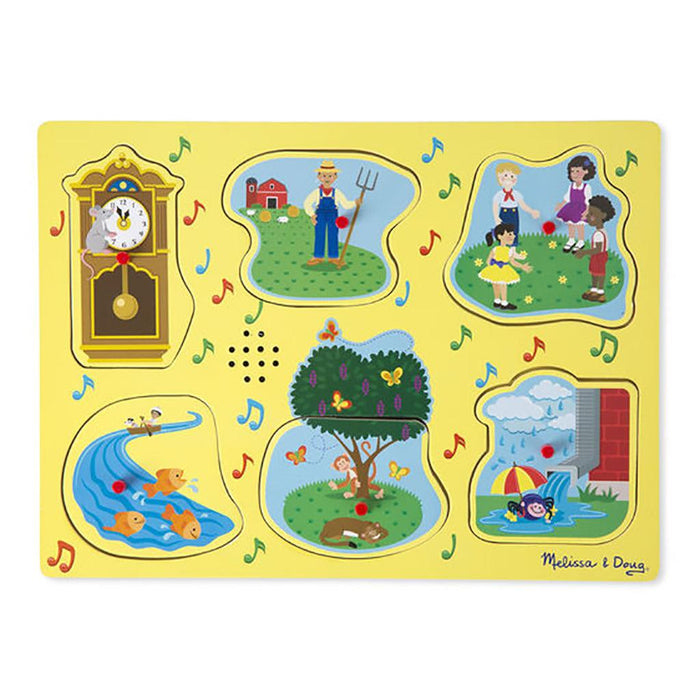 Melissa & Doug : Sing-Along Nursery Rhymes Sound Puzzle - Yellow -