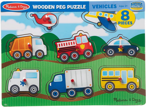 Melissa & Doug : Vehicles Peg Puzzle -