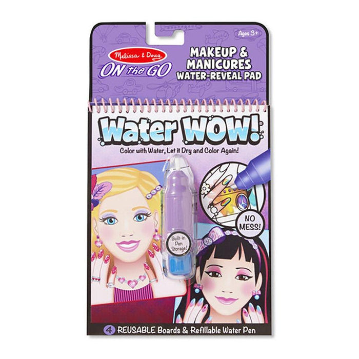 Melissa & Doug : Water Wow! Makeup & Manicures - On the Go Travel Activity -